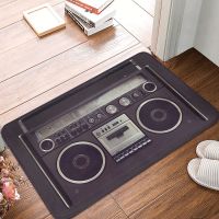 Boombox Boom Box Music Non-slip Doormat 80s Retro Cassette Player Carpet Bath Kitchen Mat Outdoor Home Pattern