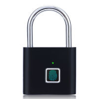 Access control electric lock fingerprint lock 1s unlock 10 Fingerprint recording Anti theft luggage lock USB charging Home