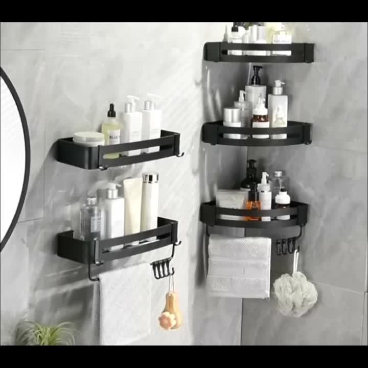 VILOYI Shower Shelf Thickened Space Aluminum Bathroom Shelves