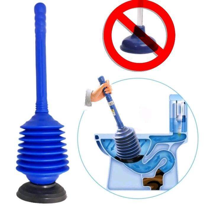 Powerful Toilet Suction Pump- 5x More Pressure To Unblock Toilet Bowl ...
