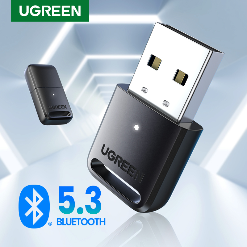 Laptop Mouse UGREEN USB Bluetooth Adapter for PC Bluetooth 5.0 Dongle Receiver Support Windows 10/8.1/8/7/XP for Desktop Keyboard 