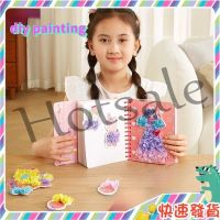 【hot sale】 ✵ B02 Ready Stock Childhood Infinite Dream Hand-Painted Princess Poke Music Dress-Up Book Sticker Book Girl Sticker Painting Children Handmade Toys Early Education Small Festival Educational Infant Kin