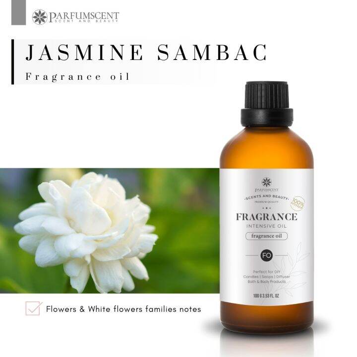 PARFUMSCENT หัวน้ำหอม Jasmine Sambac Fragrance Oil FOC507162 Lazada.co.th