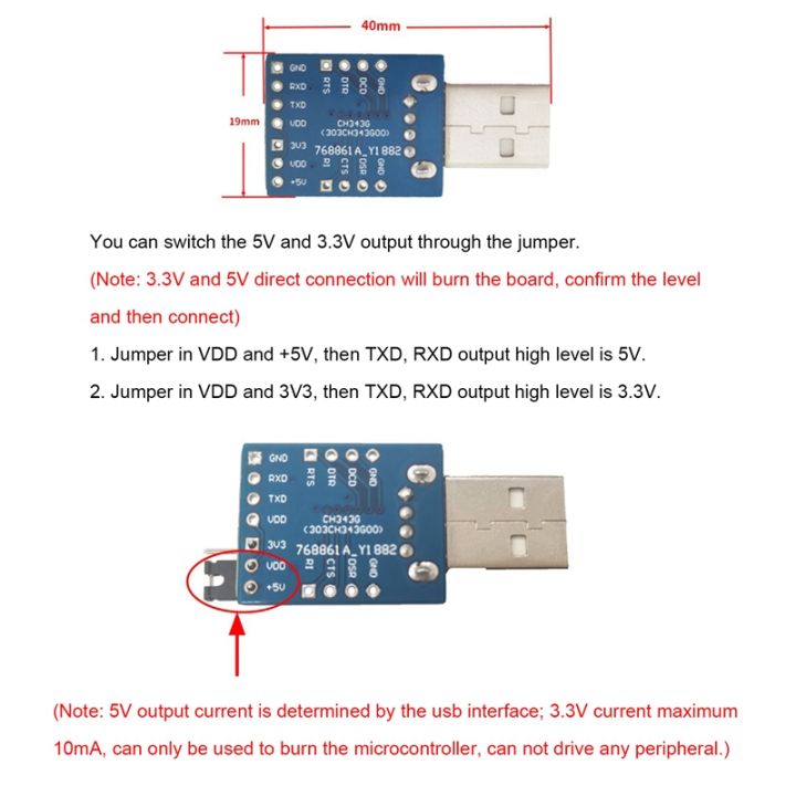 1-pcs-usb-to-ttl-converter-adapter-โมดูล-ch343g-usb-to-serial-port-โมดูลรองรับ-rs485-switching