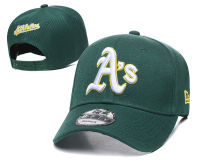 2022 Oakland Athletics สีเขียวเบสบอลทีมหมวกสีเหลือง Brim Rich Harden Flat Brim Unisex Sun หมวก Hip Hop Rap หมวก