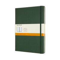 Moleskine สมุดบันทึก สมุดโน๊ต ปกแข็ง สีเขียว ขนาดใหญ่พิเศษ 13x21 ซม MOLESKINE NOTEBOOK XL HARD COVER M.GREEN 13X21 CM