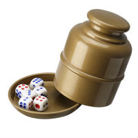 ZUIMING Bar PARTY DICE CUP drinking BOARD เกมพนันลูกเต๋ากล่องที่มี5 D6ลูกเต๋า