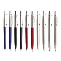 10 Pcs/Set Metal Ballpoint Pens Automatic Ball Pen G2 Refill Black Blue Ink For School Office Stationery Supplies Writing 0.7mm Pens