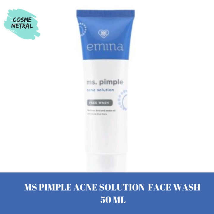 Cosme Netral Emina Ms Pimple Acne Solution Face Wash Facial Wash Murah