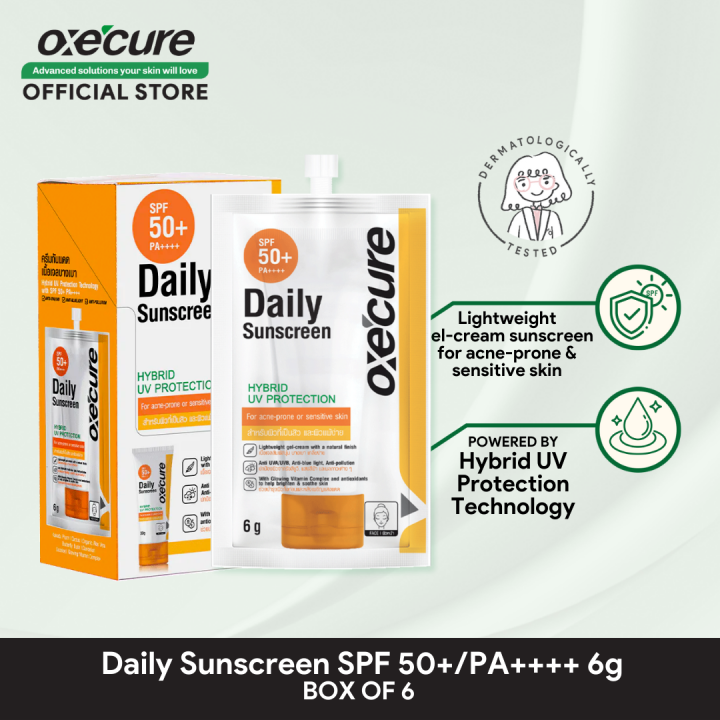 Oxecure Daily Sunscreen Spf 50pa 6g Box Of 6 Lazada Ph 6915