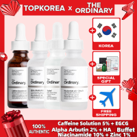 The Ordinary Facial Skin Care Set Niacinamide 10% + Zinc 1% “Buffet” &amp; Alpha Arbutin 2% + HA Serum &amp; Caffeine Solution 5% + EGCG เซรั่มบำรุงผิวหน้า ครีมบำรุงผิว สกินแคร์