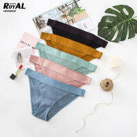 royalunderwear กางเกงในผู้หญิง บิกินี่ สไตล์เกาหลี แนวกึ่งสปอต ผ้าฝ้ายพรีเมี่ยมBBA70