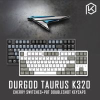 durgod 87 taurus k320 mechanical keyboard using cherry mx switches pbt doubleshot keycaps brown blue black red silver switch