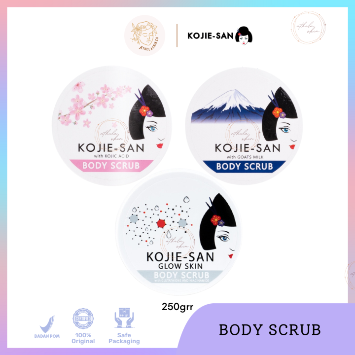 KojieSan Body Scrub Kojic Body Scrub Glow Skin Transparant Body