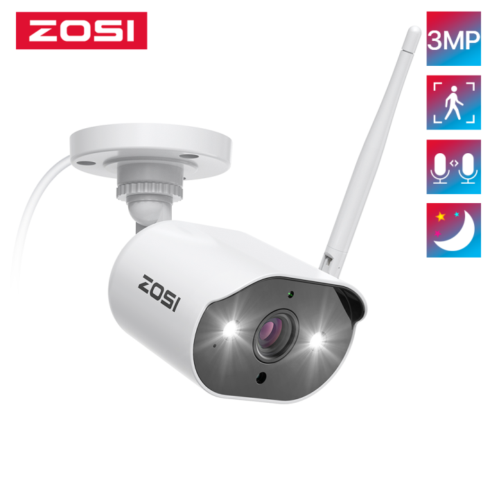 ZOSI ZG3023A Add-on Camera 3MP WiFi Security Camera Outdoor Indoor IP  Network Camera Only Compatible with ZOSI NVR Recroder Lazada PH