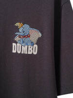 เสื้อยืดน่ารัก Dumbo ช้างเย็บปักถักร้อยการ์ตูนพิมพ์แฟชั่นผู้หญิงแขนสั้น O-Neck pullover Har เสื้อยืดฤดูร้อน joku