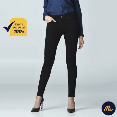 Mc Jeans กางเกงยีนส์ กางเกงขายาว ทรงขาเดฟ Mc Me สีดำ ทรงสวย MBM1002