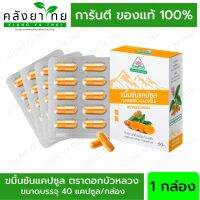 ขมิ้นชันแคปซูล ขมิ้นชัน ตราดอกบัวหลวง Lotus Brand Turmeric Capsule