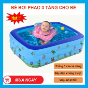 Bể Bơi Phao, Bể Bơi Trẻ Em, Bể Bơi Mini Cho Bé.Bể bơi trẻ em 3 tầng