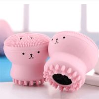 【CC】 Pink Facial With Sponge Cleaning Face Cleaner Small Skincare Makeup Tools