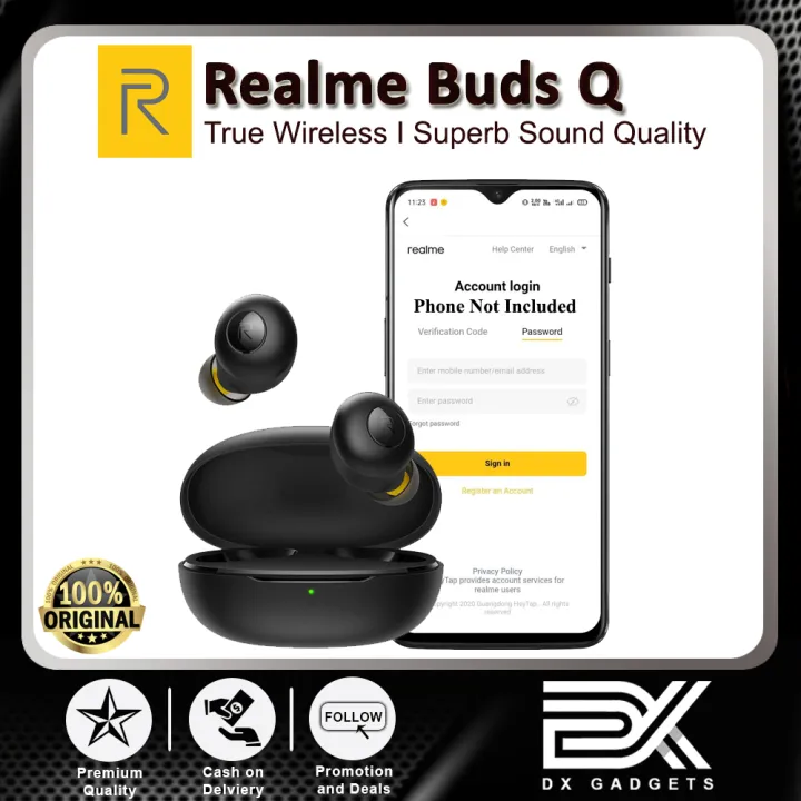 Realme Buds Q Wireless Earphones Bluetooth 5.0 TWS with 400mAh Battery