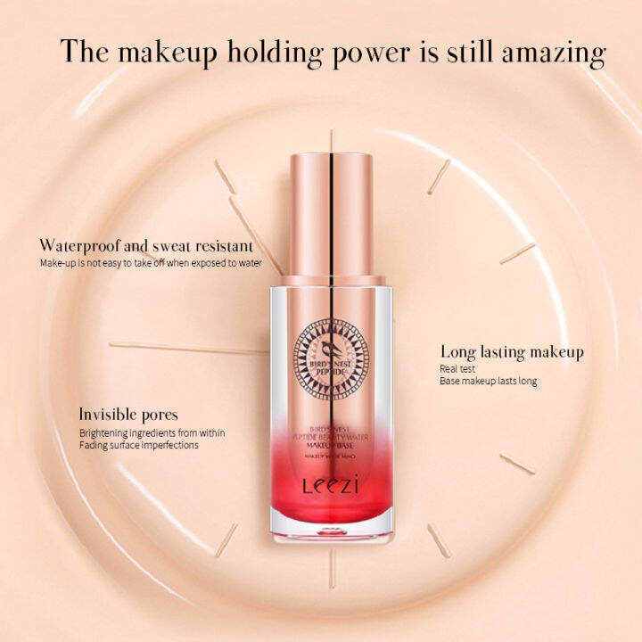 leezi-liz-bird-s-nest-peptide-repairing-makeup-foundation-liquid-moisturizing-concealer-oil-control-กันน้ำเหงื่อเครื่องสำอาง30ml