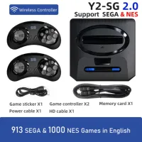 2022 New 16 Bit Wireless Sega Game Console For Sega Mega Drive 2 Built-In 1913 NES Games For Sega Joystick Video Game Consoles