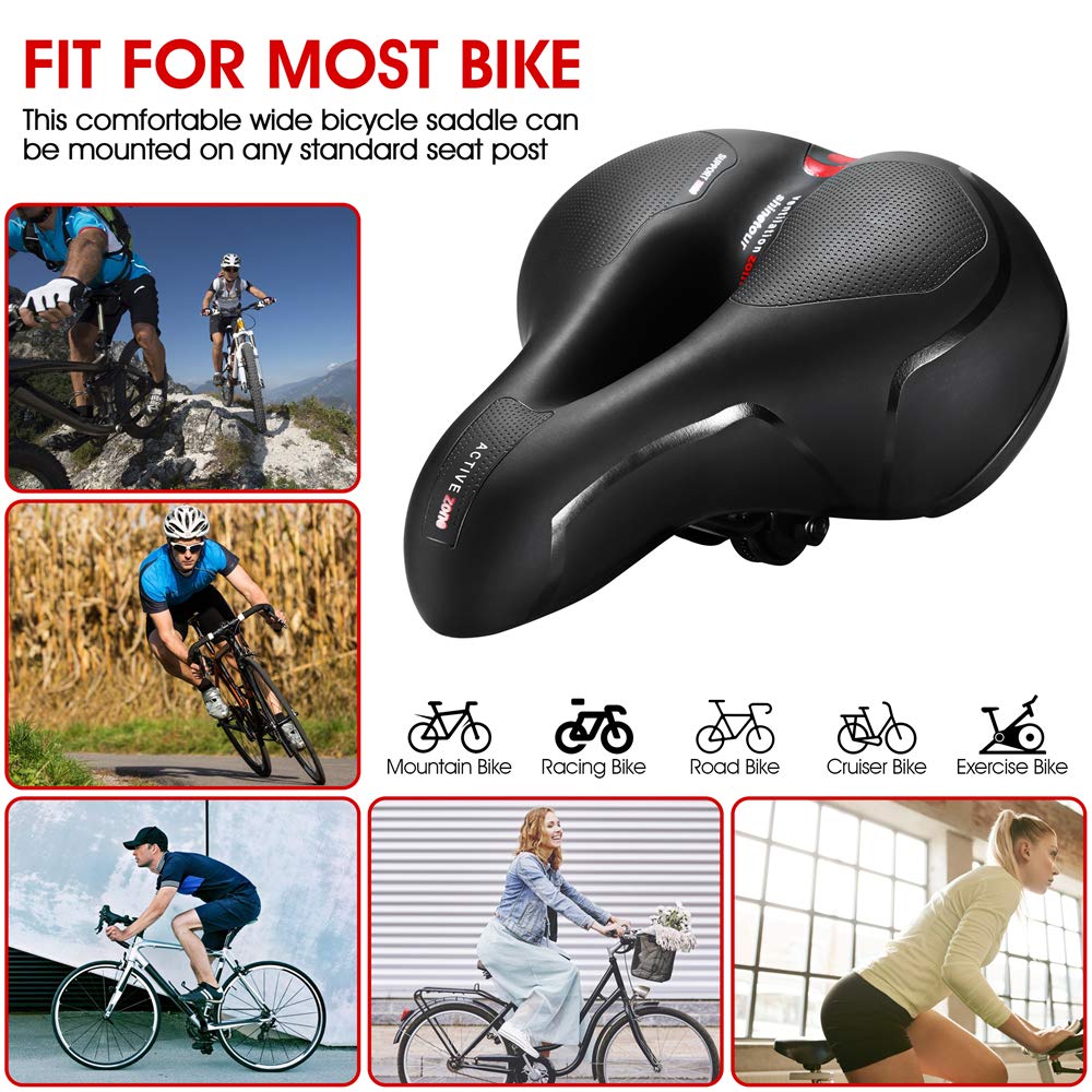 Bicycle Saddle Seat for Men and Women Fitness Bike Seat Cushion Oversized Bicycle Seat Cushion Banana Seat Bike 