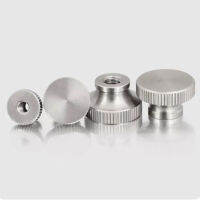 304สแตนเลส Nut สูงหัว Knurled มือ Nut ตาบอดรูผ่านรูสกรูหมวก M3 M4 M5 M6 M8 - M12