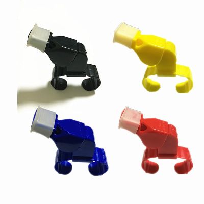 1Pcs 2023 New  High Frequency with Tooth Guard Plastic Finger Ring Ring Whistle Referee Special Seedless Whistle Survival kits