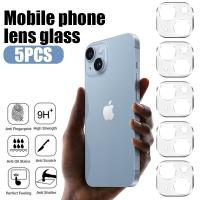 5Pcs Camera Lens Glass Protector on For iPhone 11 12 13 14 Pro Max Tempered Glass For iPhone 14 Plus 12 13 Mini Camera Protector  Screen Protectors