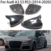 อุปกรณ์แต่งขอบผ้าคลุมกระจกมองหลังด้านนอกสำหรับรถ Audi A3 RS3 S3 2014-2021การเปลี่ยน/เสริมปีกด้านหลังรถรถยนต์