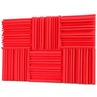 61224Pcs Studio Acoustic Foam Panels Soundproof Sponge Diffusers Drum Room Absorption Treatment Wall Sound Foam Pad with Tapes