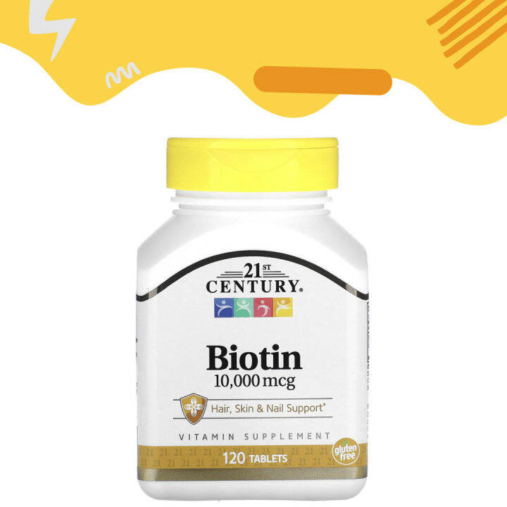 21st Century Biotin 10000 Mcg 120 Tablets Th 8869