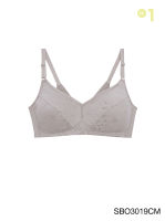 Sabina เสื้อชั้นใน Invisible Wire (ไม่มีโครง) รุ่น Function Bra รหัส SBO3019 สีช็อคโกแลต