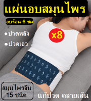 (8 แผ่น) แผ่นอบสมุนไพรจีน อบร้อน แก้ปวดเอว ปวดหลัง สมุนไพรจีนเข้มข้น