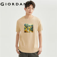 GIORDANO Men Art Series T-Shirts Crewneck 100% Cotton Print Tee Short Sleeve Summer Fashion Casual Relaxed Tshirts 91093092