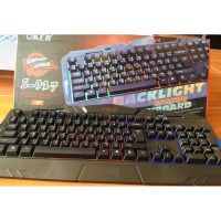 SALE!!! Oker S-917 BackLight Gaming Keyboard คีย์บอร์ดไฟ7สี (ใหม่ล่าสุด) ชุดคีย์บอร์ด แป้นพิมพ์ แป้นพิมพ์เกม