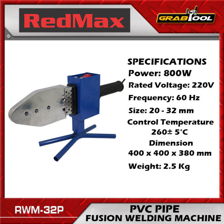 RedMax PVC Pipe Fusion Welding Machine (RWM32P) Lazada PH