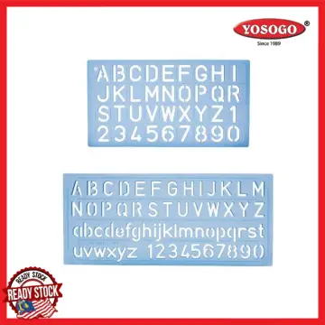 Letter Stencils for Painting on Wood 36 Pcs Letter and Number
