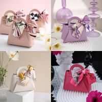 【YF】✾  10/20PCS Leather gifts With ribbon Wedding Favors and Boxes Birthday Supplies Chocolate