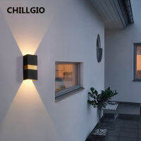 CHILLGIO โคมไฟภายนอกโคมไฟติดผนังนอร์ดิกทางเดินที่ทันสมัยขึ้นลง Sconces นอก Led Ip65อลูมิเนียมกันน้ำไฟในร่ม