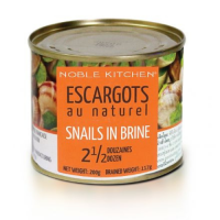 โนเบิ้ลคิชเช่น หอยทากธรรมชาติในน้ำเกลือ 200 กรัม - Noble Kitchen Escargots Snails Natural in Brine 200g