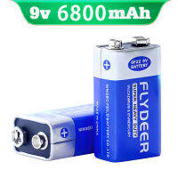 ลิเธียมไอออน Li-Ion 9โวลต์แบตเตอรี่แบบชาร์จไฟได้680MAh 6F22แบตเตอรี่9โวลต์ชาร์จได้9โวลต์