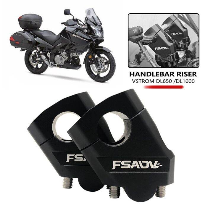 Supporti Manubrio Riser Per Suzuki V-Strom 250/650/1000 - 25,8 Mm Più Alti E Indietro - Foto 8