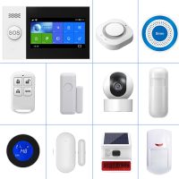 YUPA Alarm System Accessories PIR Detector Doors Detectors Outdoor Solar Alarm 433Mhz GSM Wireless Burglar Home Security System Household Security Sys