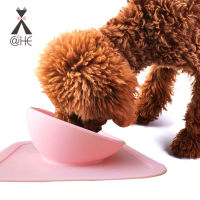 【cw】 Suction Cup Silicone Oblique Bowl Bulldog Anti-Slip Anti-Flip Flat Face Dog Food Bowl Silicone Bullfighting Bowl Wholesale ！