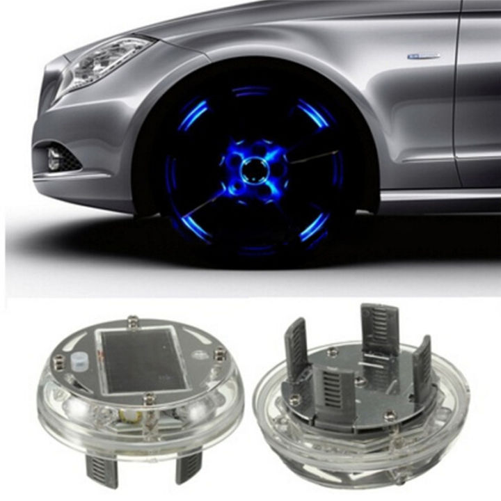 Ministar 4 Mode 12 LED Car Auto Solar Energy Flash Wheel Tire Rim Light  Lamp Decoration