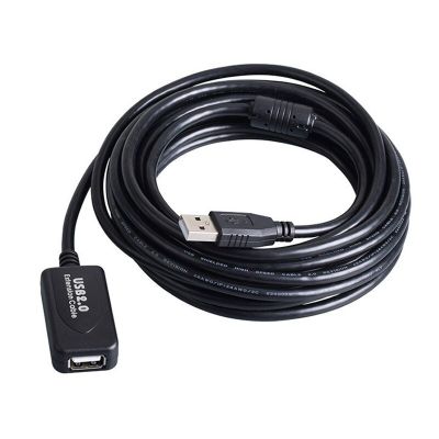 USB 2.0 Signal Amplifier Extension Cable USB 2.0 AM to AF Active Extension Repeater Adapter Cable for Long Distance Connection Wires  Leads Adapters