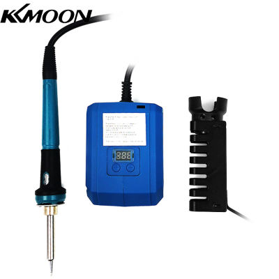 KKmoon จอแสดงผลดิจิตอลระดับมืออาชีพ60W,อุปกรณ์เครื่องเชื่อมเหล็กไฟฟ้าปรับอุณหภูมิได้300-510 °C อุปกรณ์เชื่อมสายไฟลิเธียมขนาดเล็ก